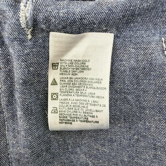 Dickies Denim Bib Overalls 38x30 Blue Carpenter Workwear Utility Rugged Skater - Picture 9 of 9